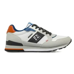 Sneakers Uomo Bianche in tessuto effetto scamosciato Navigare