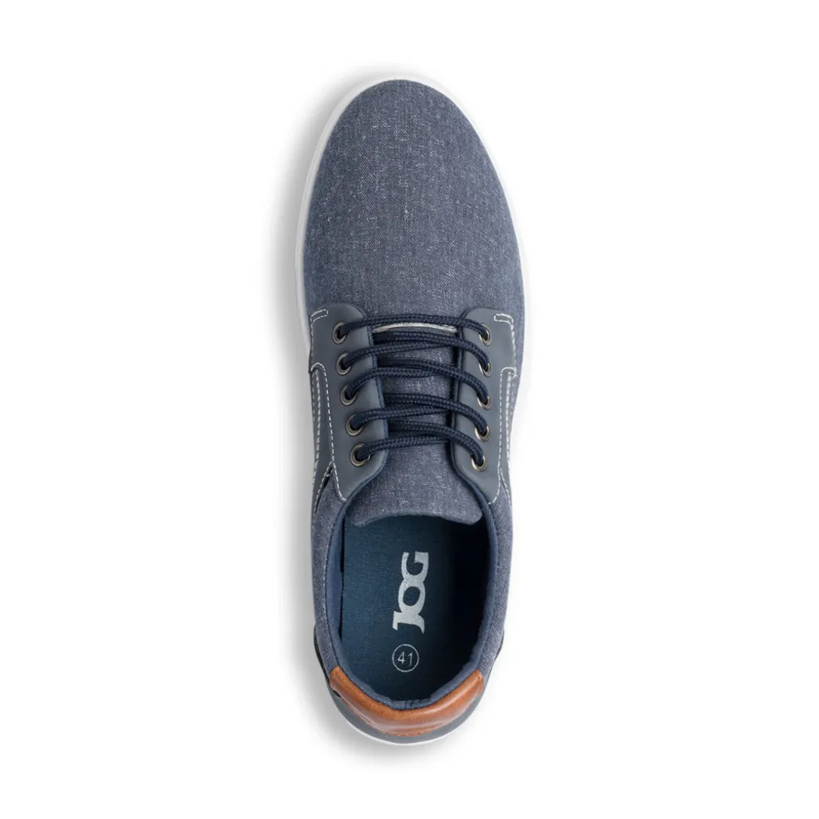 Sneakers Uomo Casual effetto Jeans con cuciture in contrasto Jog