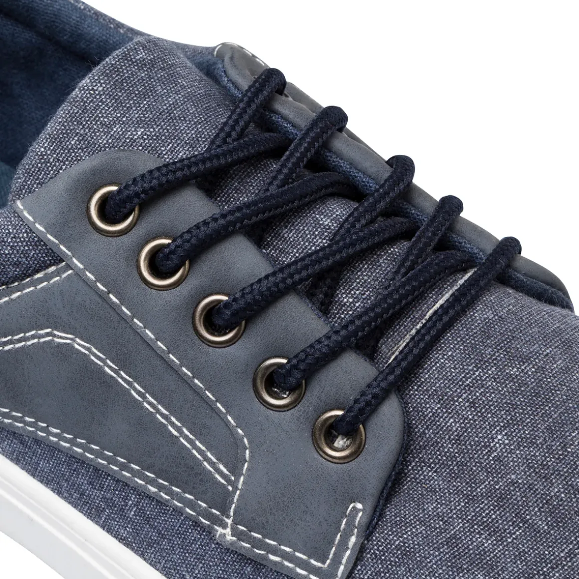 Sneakers Uomo Casual effetto Jeans con cuciture in contrasto Jog