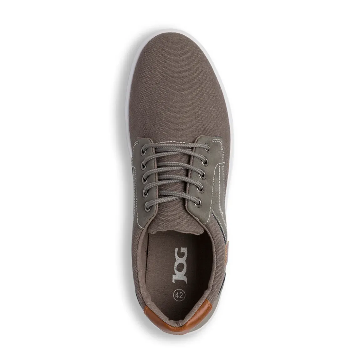 Sneakers Uomo Casual in Tessuto Denim Grigio Jog