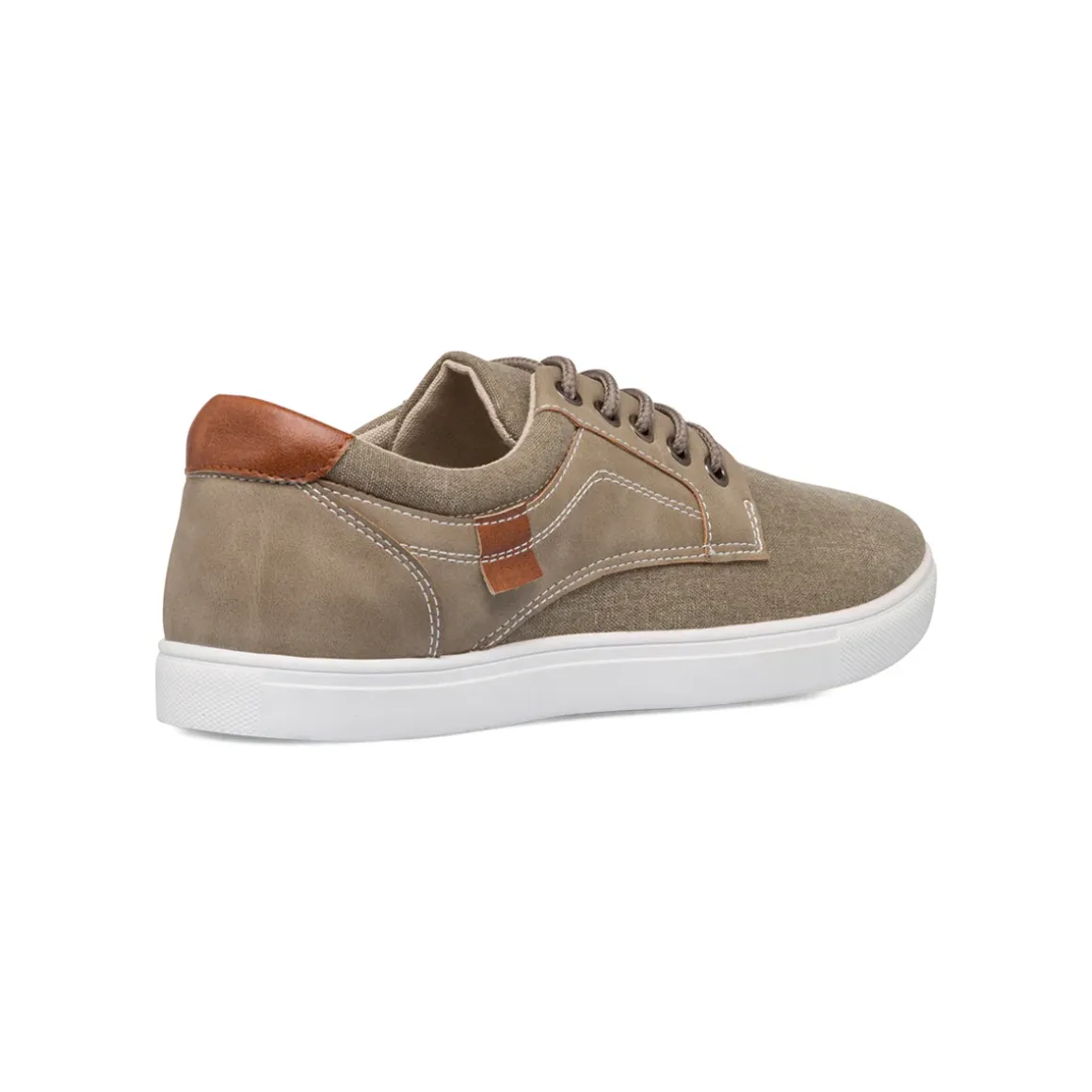 Sneakers Uomo Casual in Tessuto Denim Beige Jog