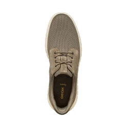 Sneakers Uomo Grigie effetto scamosciato con suola traspirante Geox Fast In