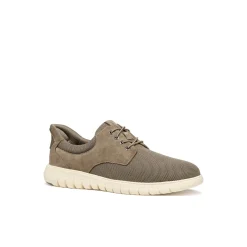 Sneakers Uomo Grigie effetto scamosciato con suola traspirante Geox Fast In