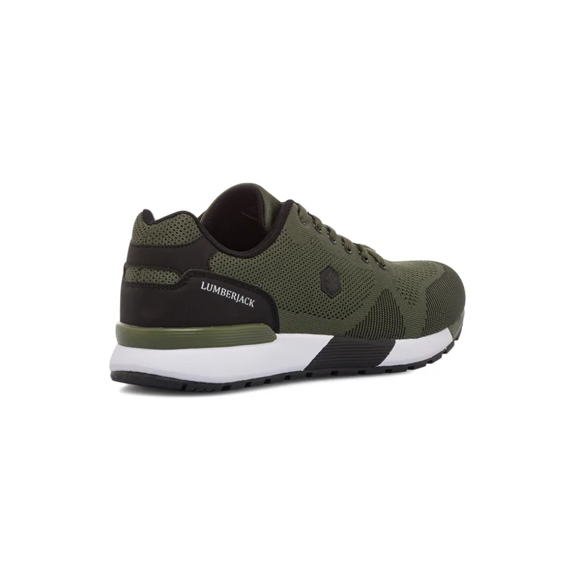 Sneakers verde militare da uomo con sottopiede Memory Foam Lumberjack Vendor