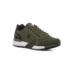 Sneakers verde militare da uomo con sottopiede Memory Foam Lumberjack Vendor