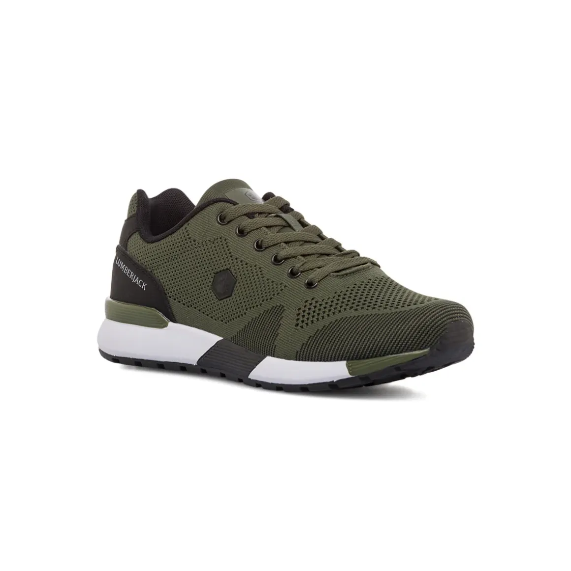 Sneakers verde militare da uomo con sottopiede Memory Foam Lumberjack Vendor