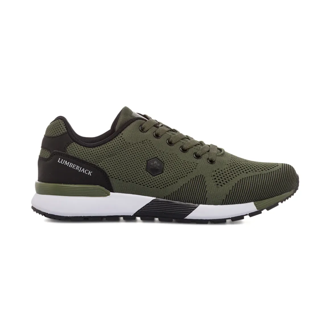 Sneakers verde militare da uomo con sottopiede Memory Foam Lumberjack Vendor