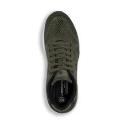 Sneakers verde militare da uomo con sottopiede Memory Foam Lumberjack Vendor