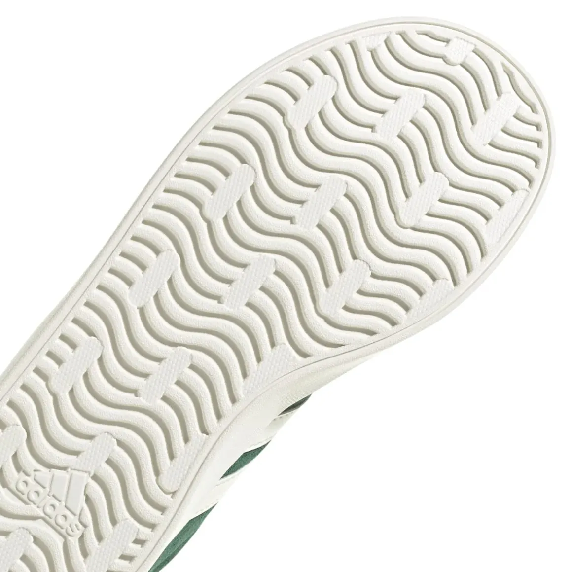 Sneakers verdi da ragazzo con strisce bianche adidas VL Court 3.0 K