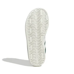 Sneakers verdi da ragazzo con strisce bianche adidas VL Court 3.0 K