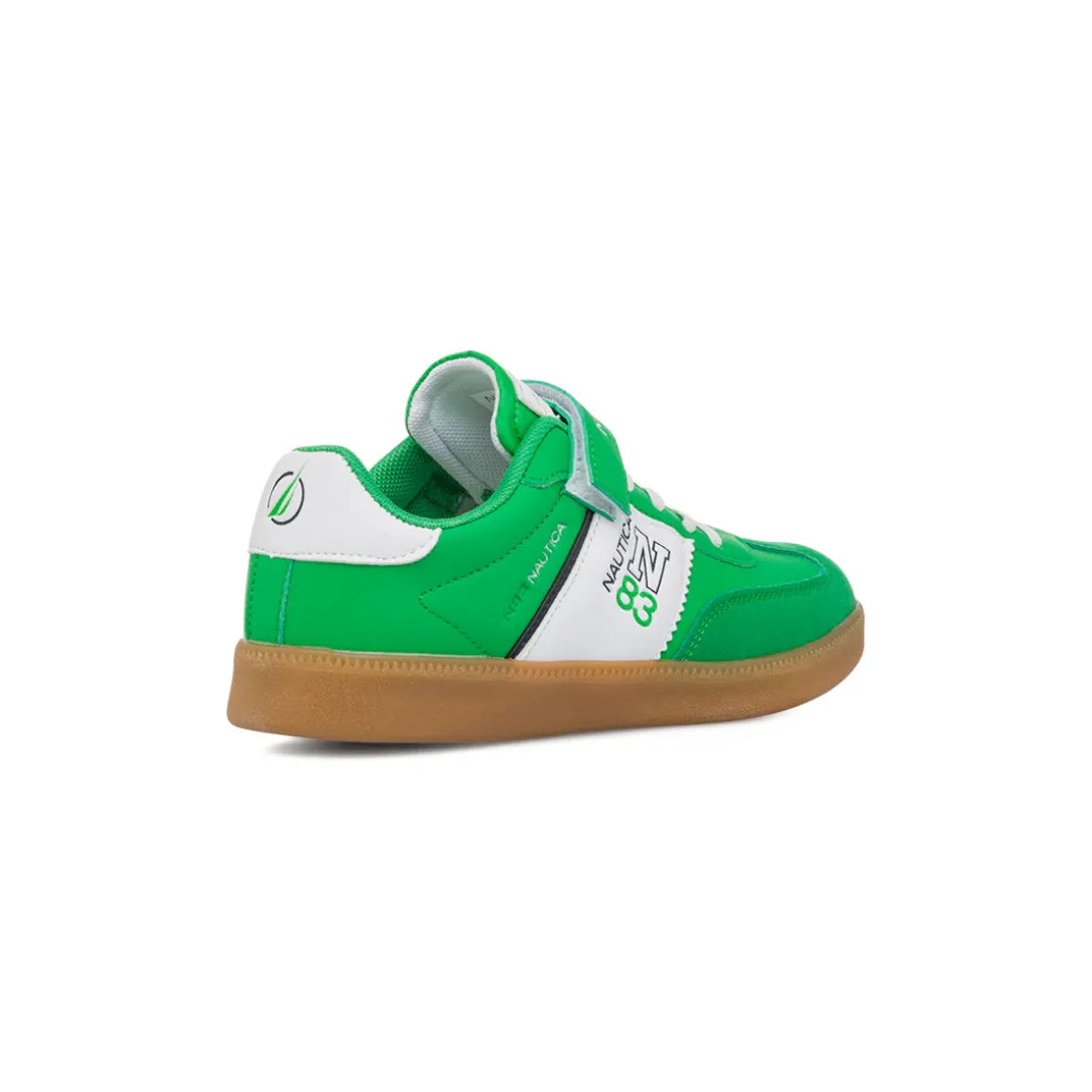 Sneakers verdi da Ragazzo con chiusura a strappo Nautica