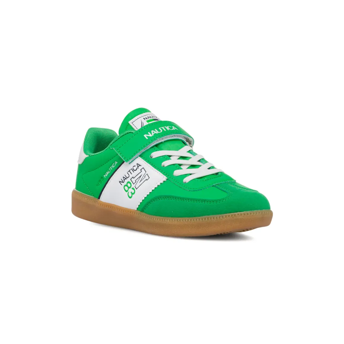 Sneakers verdi da Ragazzo con chiusura a strappo Nautica