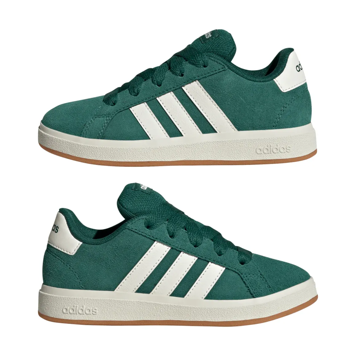 Sneakers verdi da Ragazzo in suede GRAND COURT 00s adidas