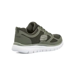 Sneakers verdi da Uomo con Memory Foam Lite-Weight Skechers Burns