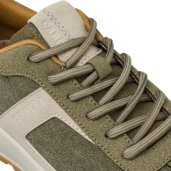 Sneakers verdi da Uomo in tessuto ed effetto scamosciato Carrera