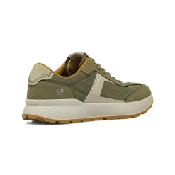 Sneakers verdi da Uomo in tessuto ed effetto scamosciato Carrera