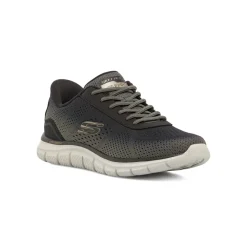 Sneakers verdi da Uomo leggere in tessuto mesh Skechers Track Slip-Ins