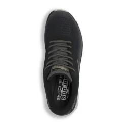 Sneakers verdi da Uomo leggere in tessuto mesh Skechers Track Slip-Ins