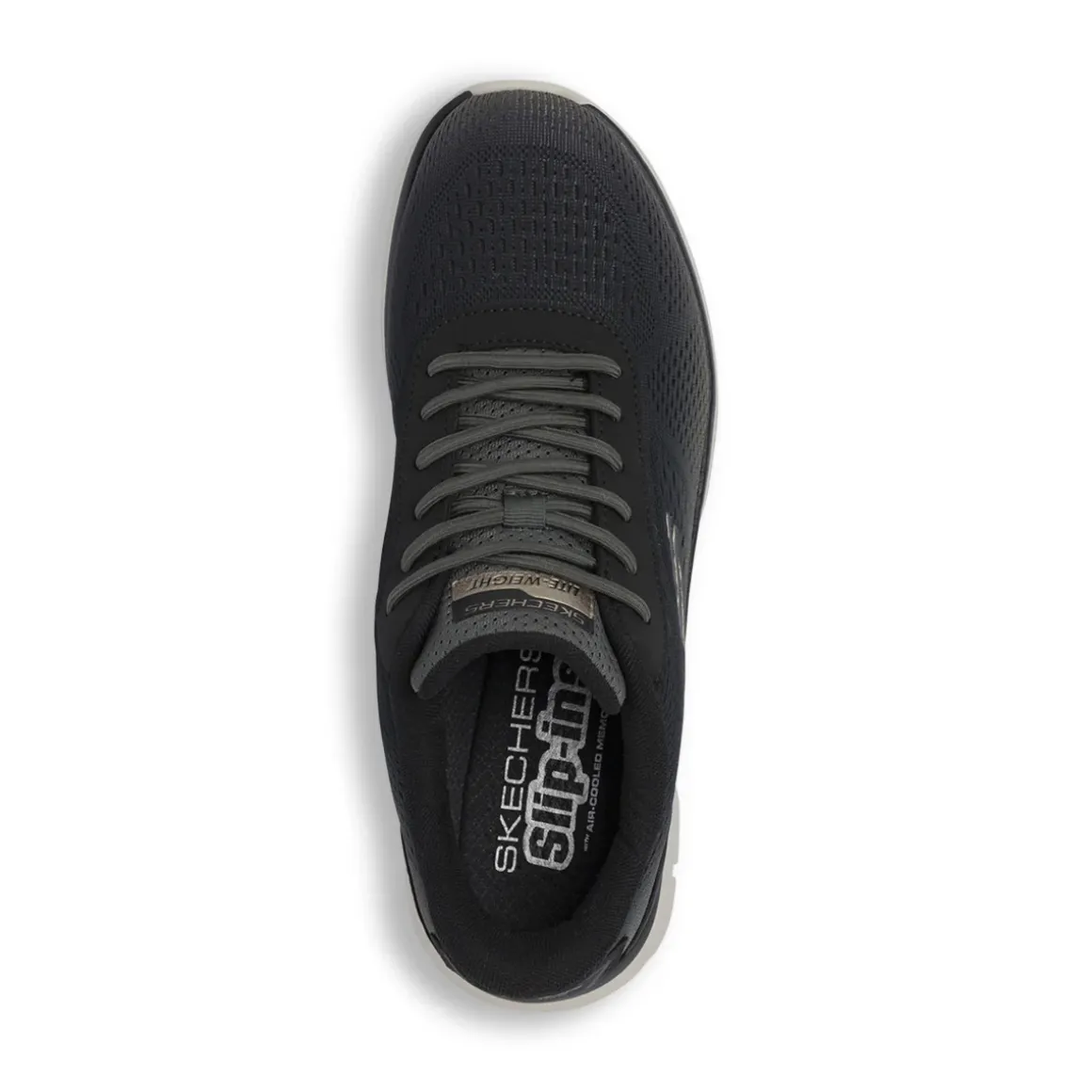 Sneakers verdi da Uomo leggere in tessuto mesh Skechers Track Slip-Ins