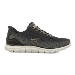 Sneakers verdi da Uomo leggere in tessuto mesh Skechers Track Slip-Ins