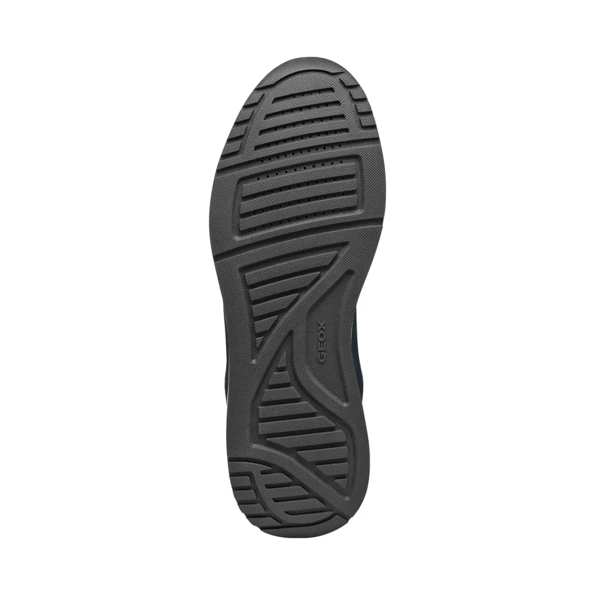 Sneakers verdi Uomo con suola traspirante effetto scamosciato Geox
