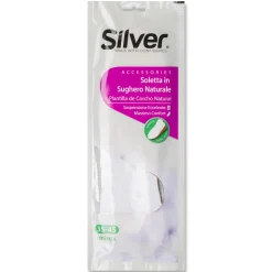 Solette triplo strato in sughero naturale Silver