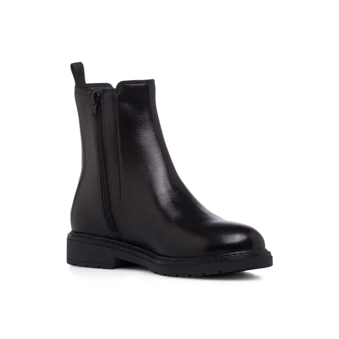 Stivaletti Chelsea da donna neri in Pelle con zip Primopiano