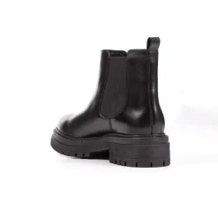 Stivaletti Chelsea traspiranti da donna neri in Pelle Geox