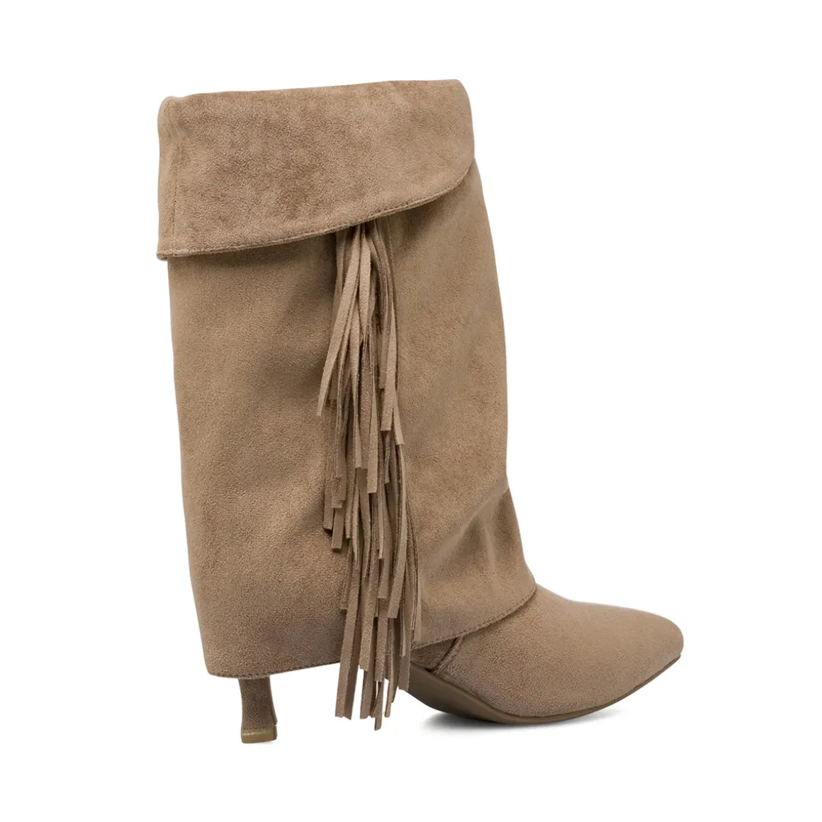 Stivaletti da donna khaki effetto scamosciato Lora Ferres