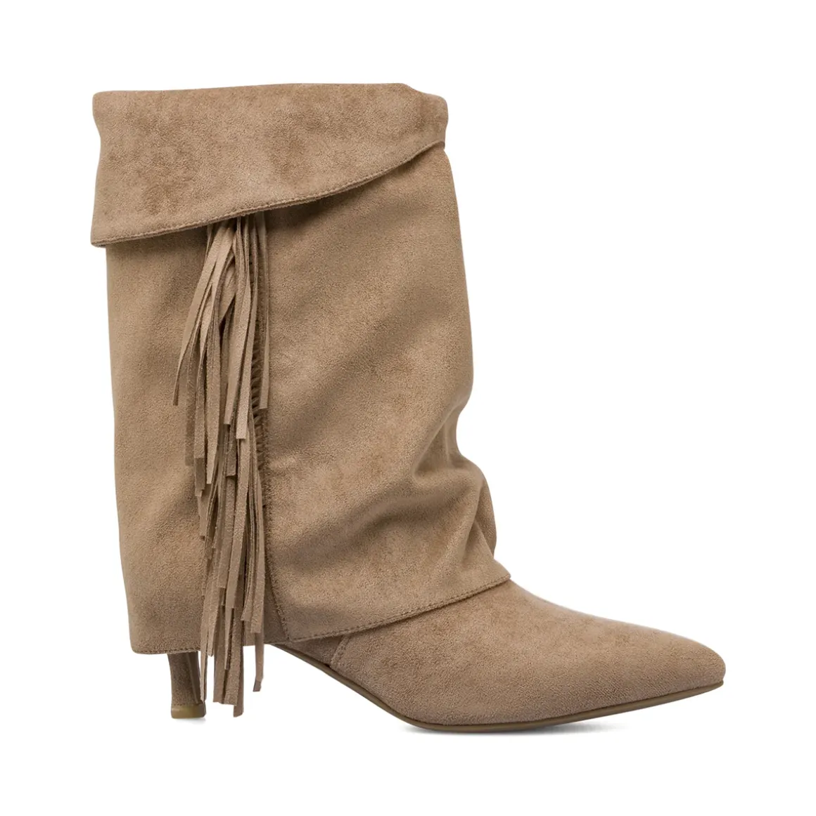 Stivaletti da donna khaki effetto scamosciato Lora Ferres