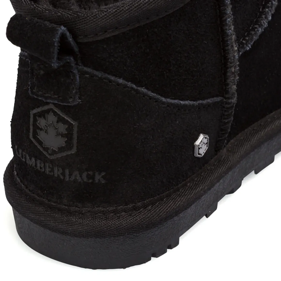 Stivaletti imbottiti neri Lumberjack da Ragazza in suede