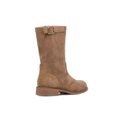 Stivaletti khaki da Donna effetto scamosciato e fibbia Lora Ferres