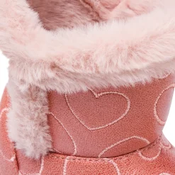 Stivaletti rosa da Bambina con cuoricini Le scarpe di Alice