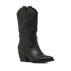Stivaletti Texani Camperos Donna Neri con punta affusolata Lora Ferres