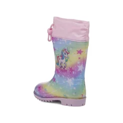 Stivali da pioggia arcobaleno da Bambina con stampa Unicorno
