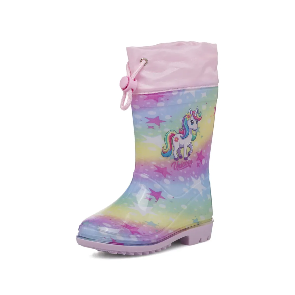 Stivali da pioggia arcobaleno da Bambina con stampa Unicorno
