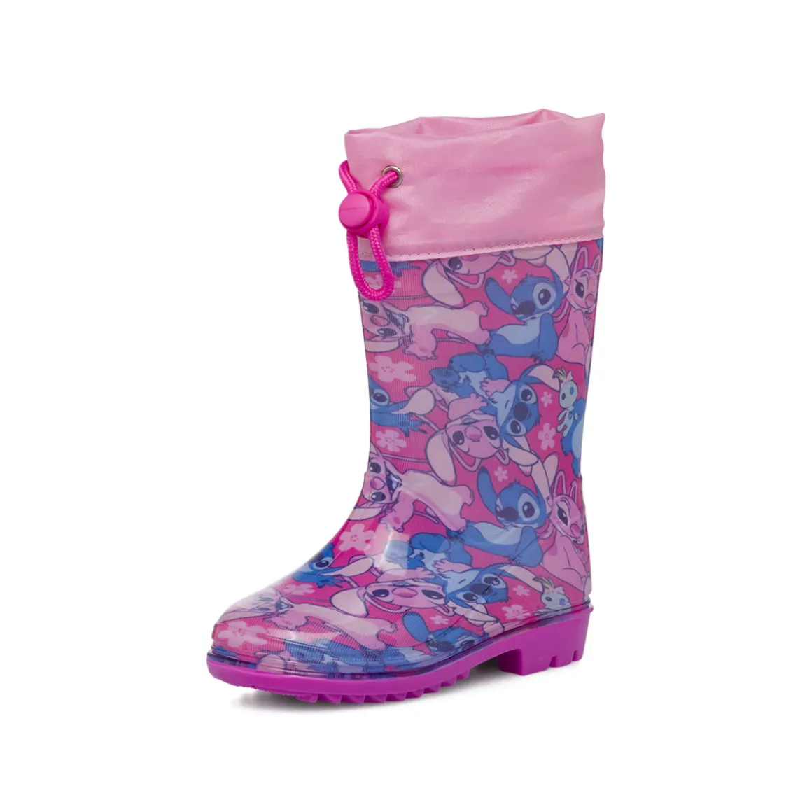 Stivali da pioggia fucsia da Bambina Stitch