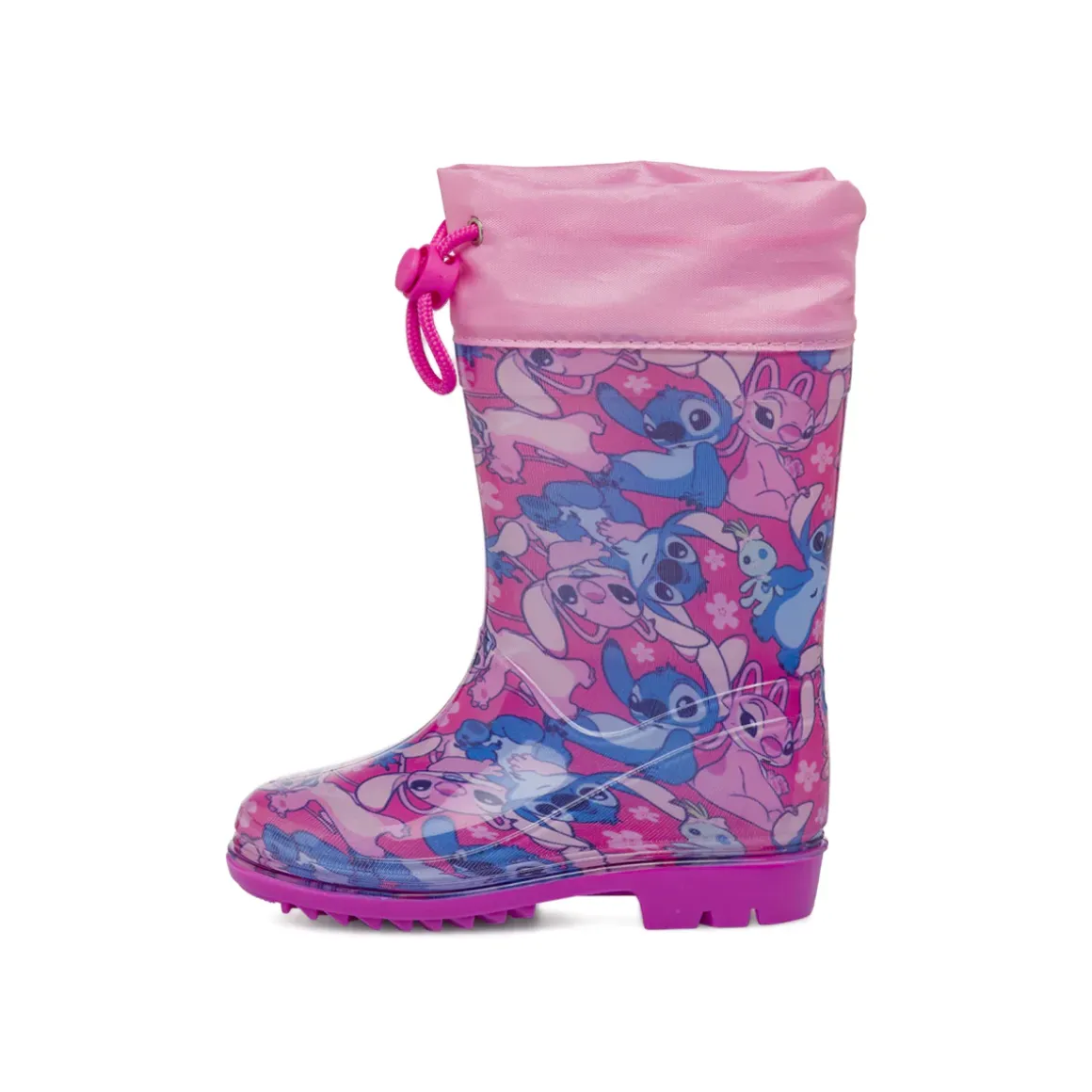 Stivali da pioggia fucsia da Bambina Stitch