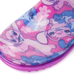 Stivali da pioggia fucsia da Bambina Stitch