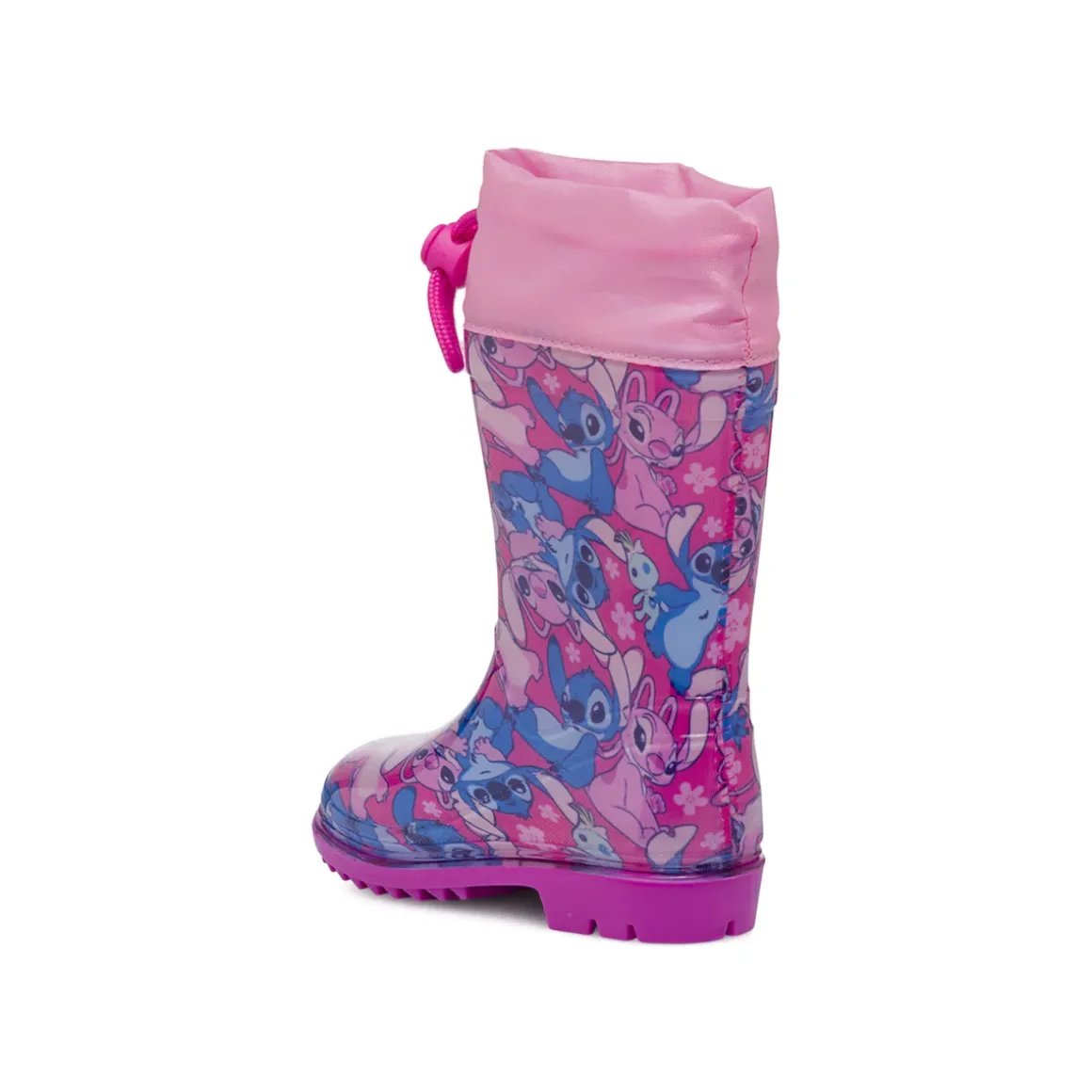 Stivali da pioggia fucsia da Bambina Stitch