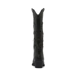 Stivali donna neri stile western con traforature sul gambale Lora Ferres