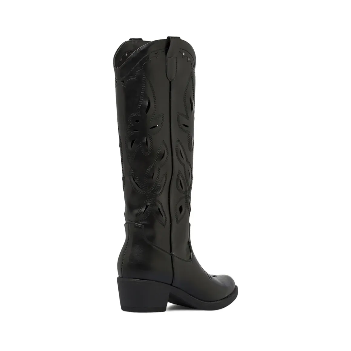 Stivali donna neri stile western con traforature sul gambale Lora Ferres
