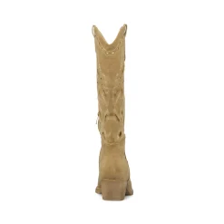 Stivali texani camperos da donna con trafori e zip Lora Ferres Kaki