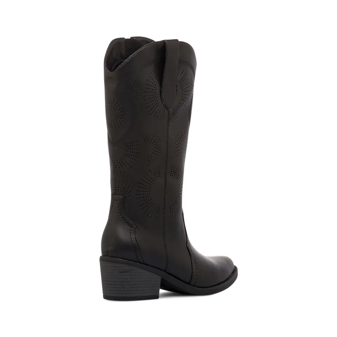 Stivali texani camperos neri da Donna con dettagli traforati Swish Jeans