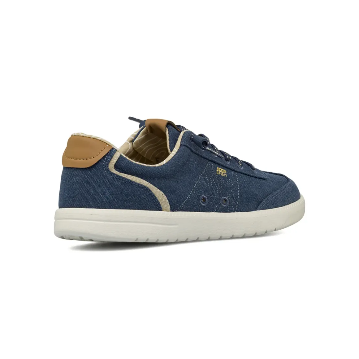 Stringate blu da Uomo in tessuto con dettagli cuoio Jeep Spirit