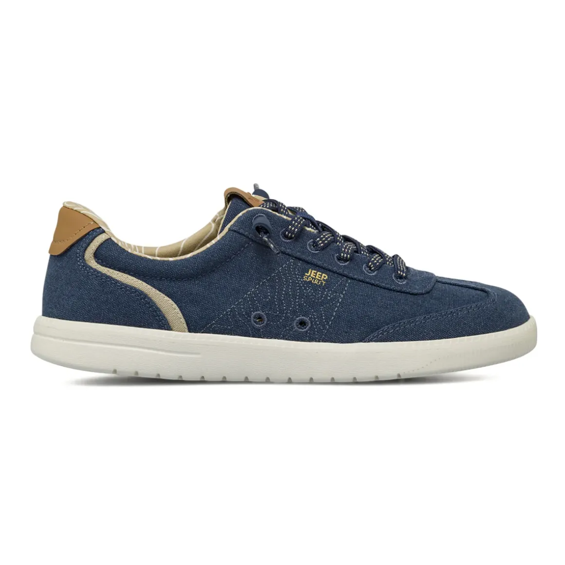 Stringate blu da Uomo in tessuto con dettagli cuoio Jeep Spirit