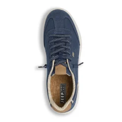 Stringate blu da Uomo in tessuto con dettagli cuoio Jeep Spirit