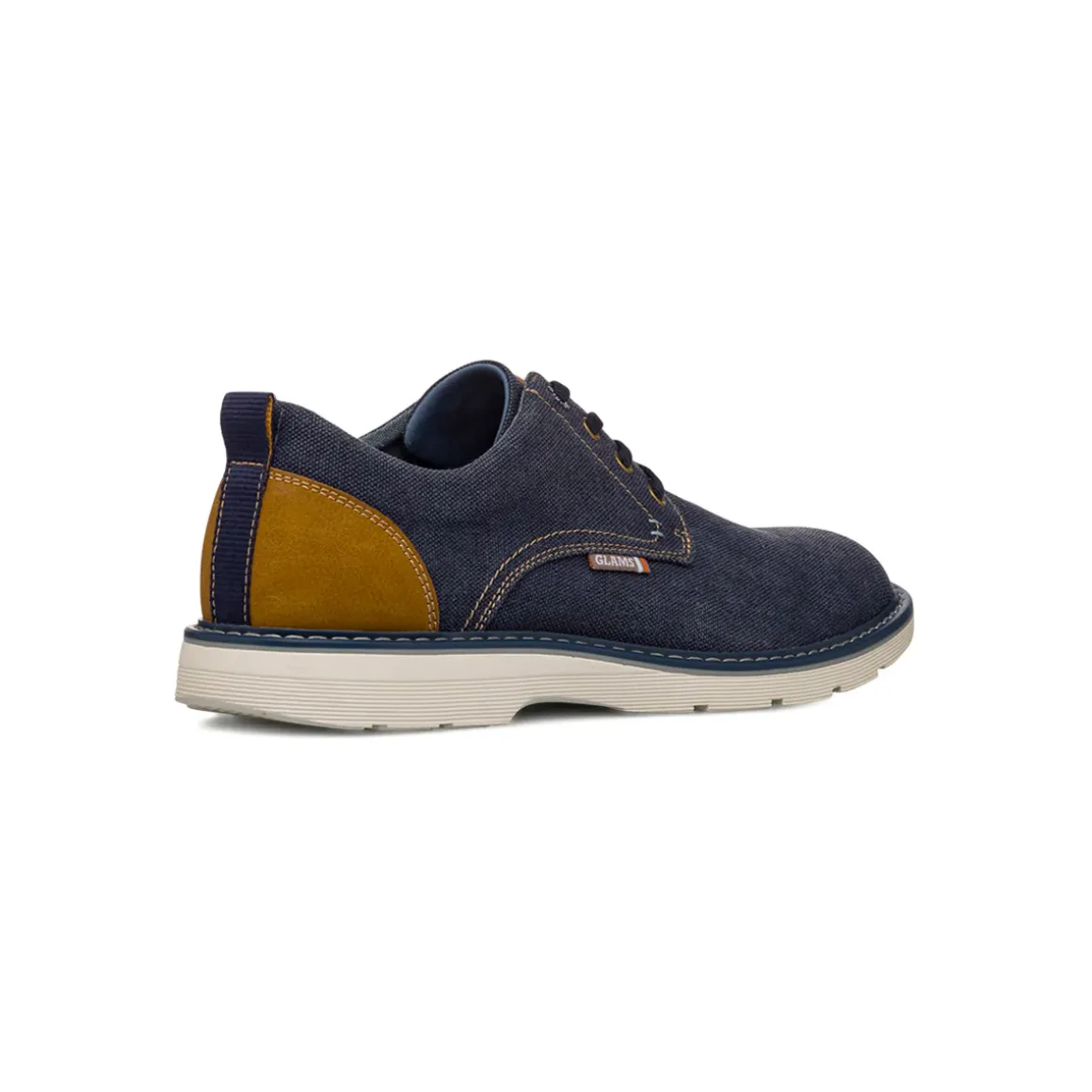 Stringate blu effetto denim da Uomo con allaccatura derby Glams