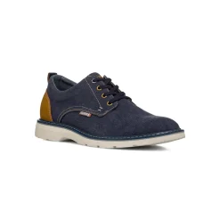 Stringate blu effetto denim da Uomo con allaccatura derby Glams