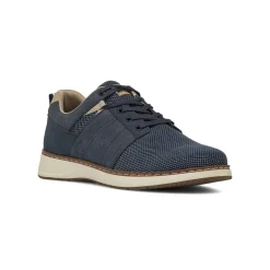 Stringate casual Blu da Uomo in tessuto mesh e tela Riflessi Urbani